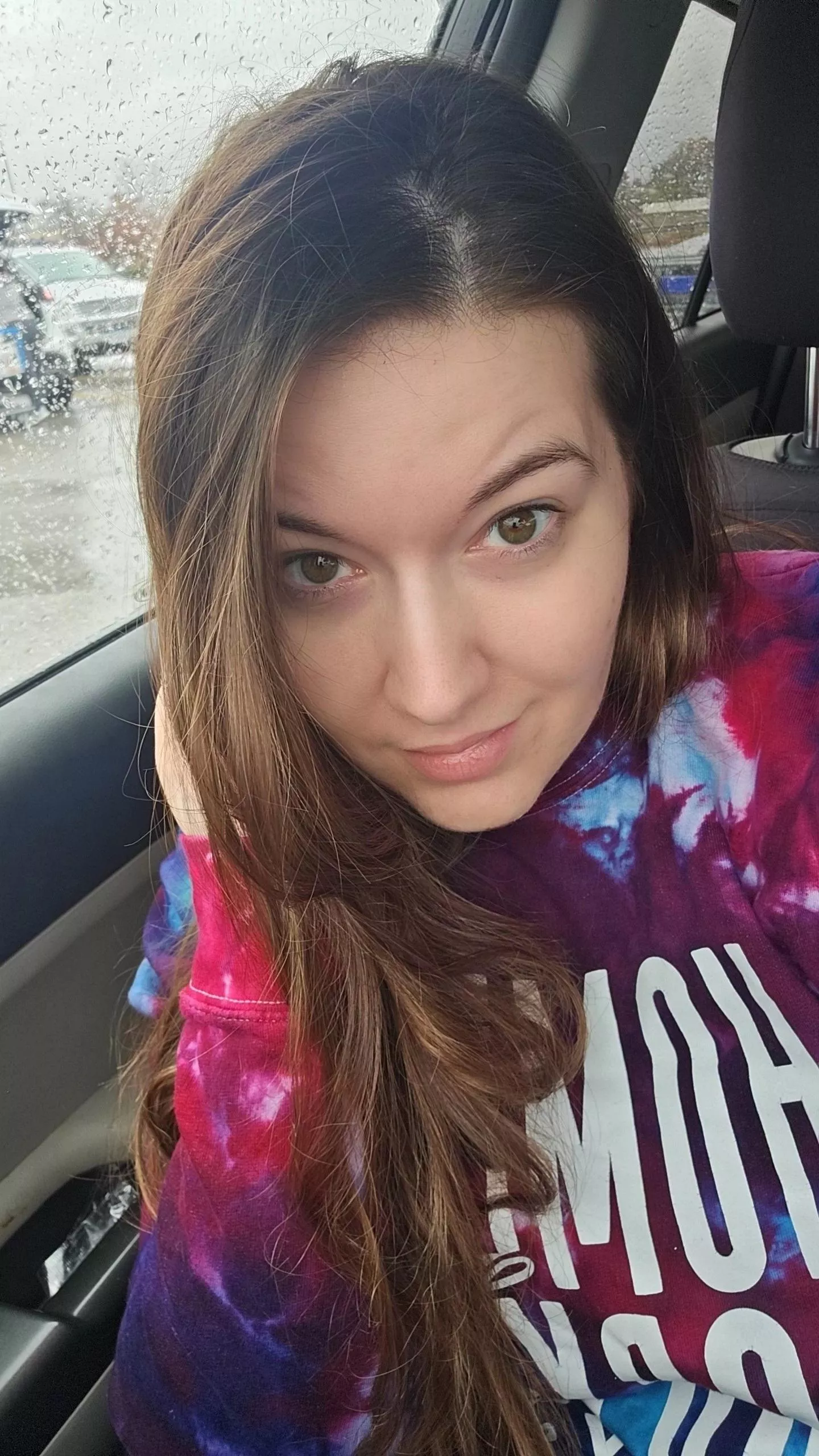 Well no makeup on this gloomy day