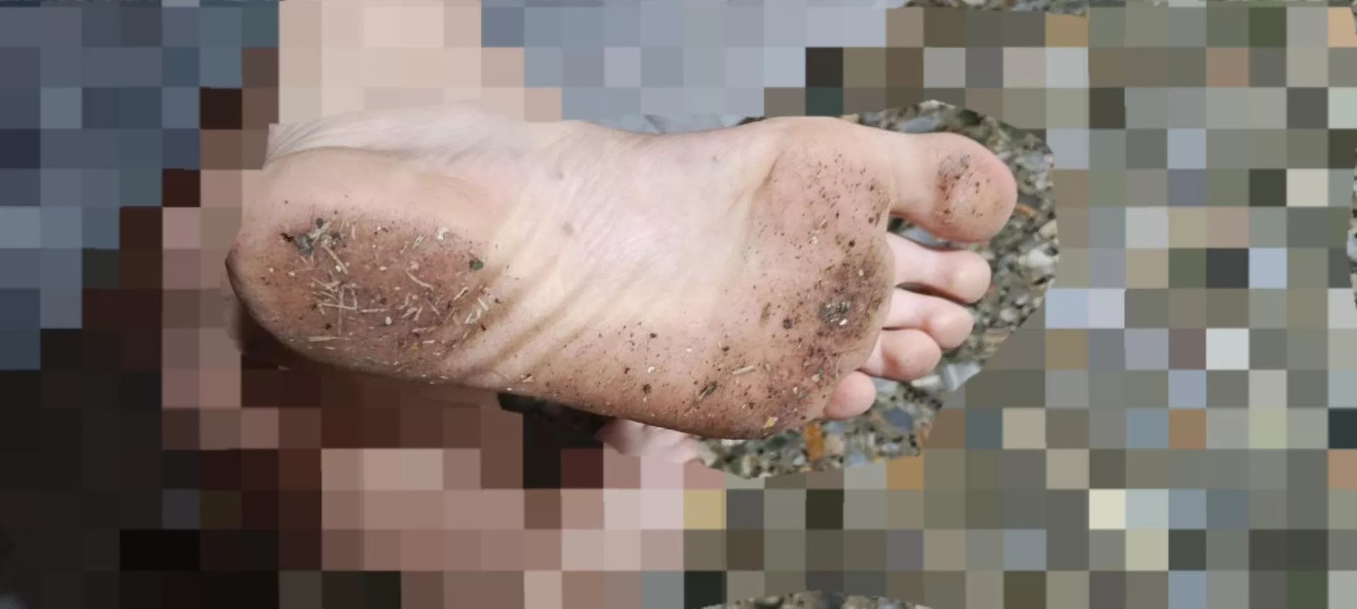 What a pig you are... How you love to eat the dirt off my soles. Good boy, you're doing a good job.