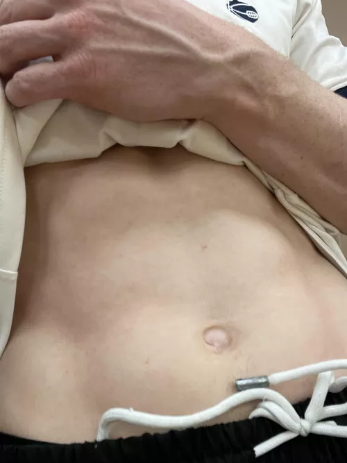 [22] Little ab check post gym 