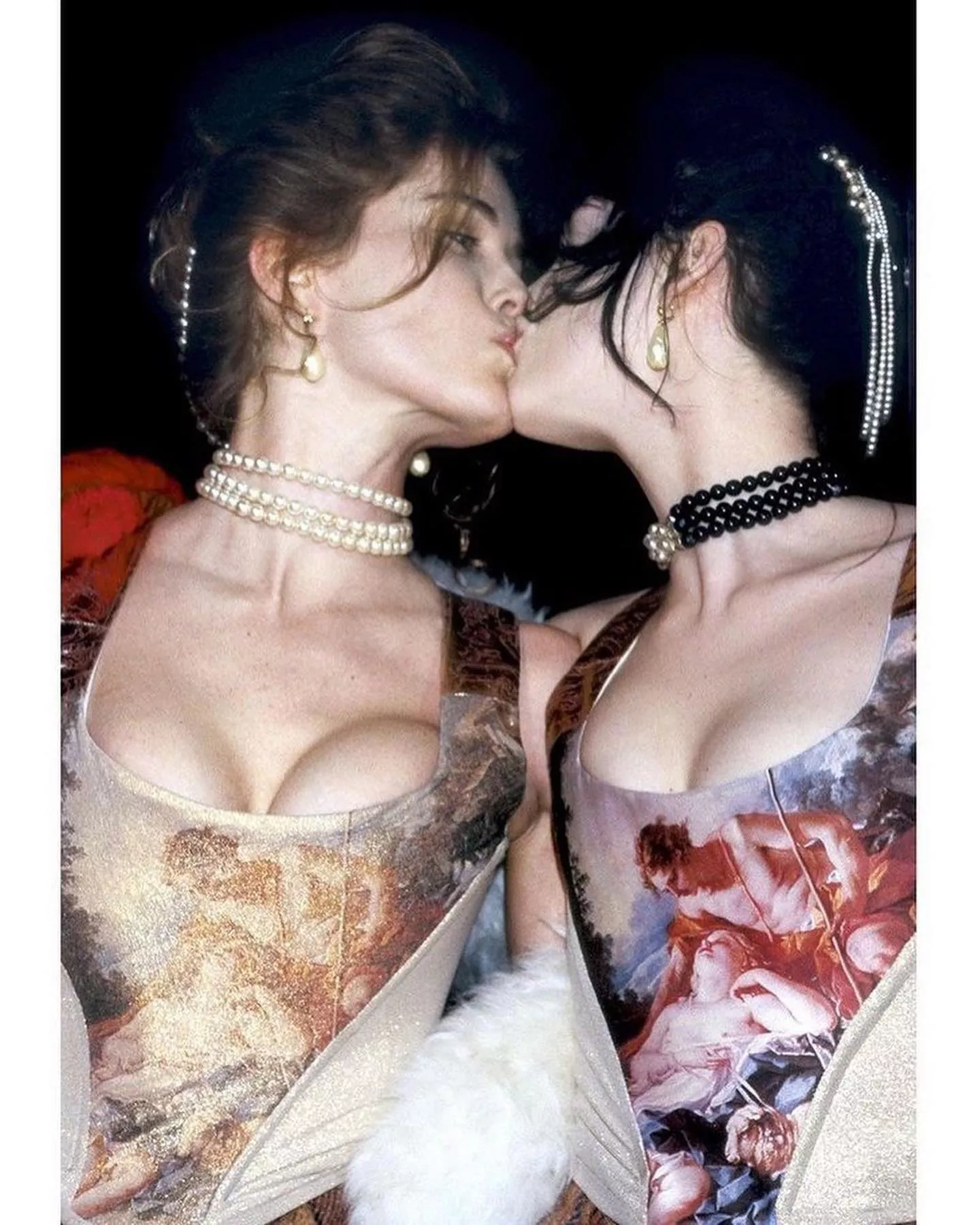 A kiss between ladies