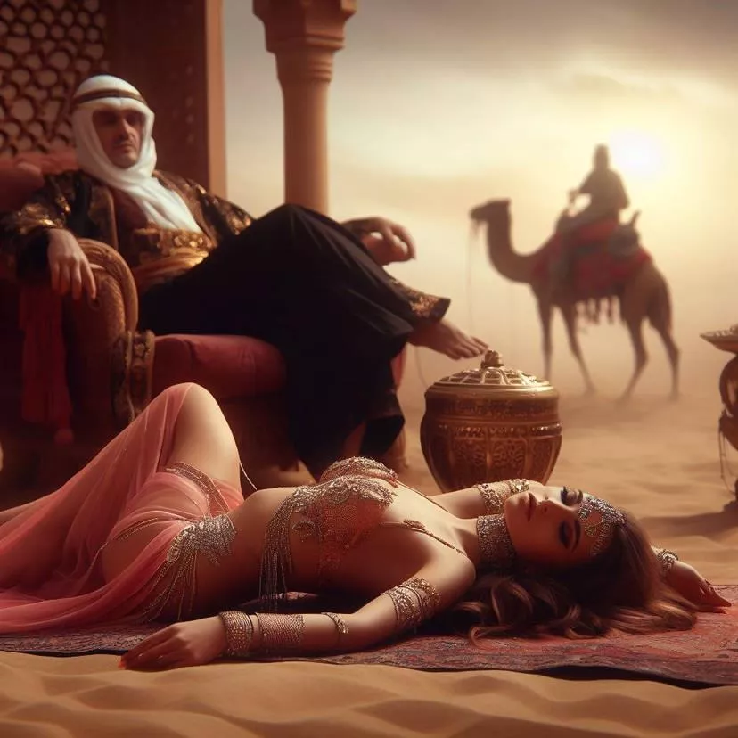 A slave girl and her Sultan