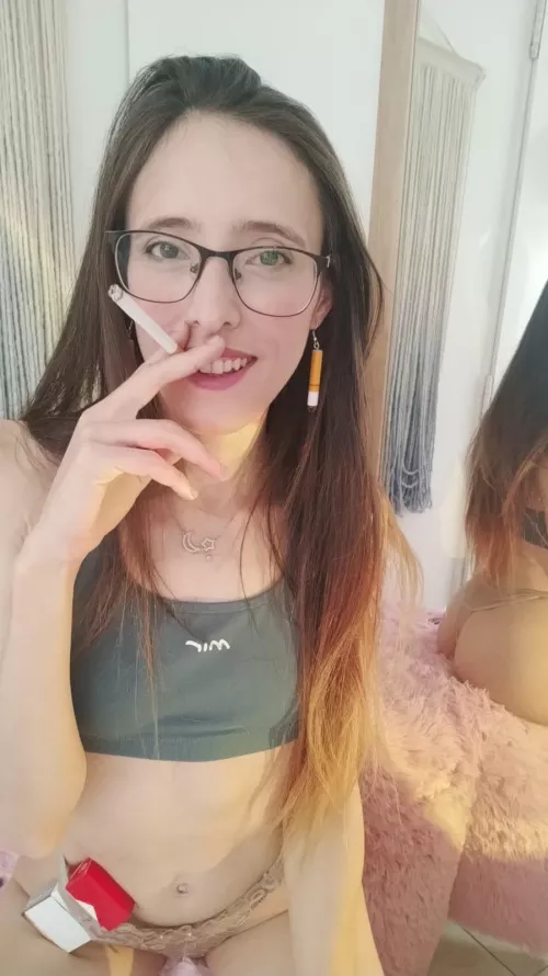 all I need is a daddy who wants to touch me while I smoke
