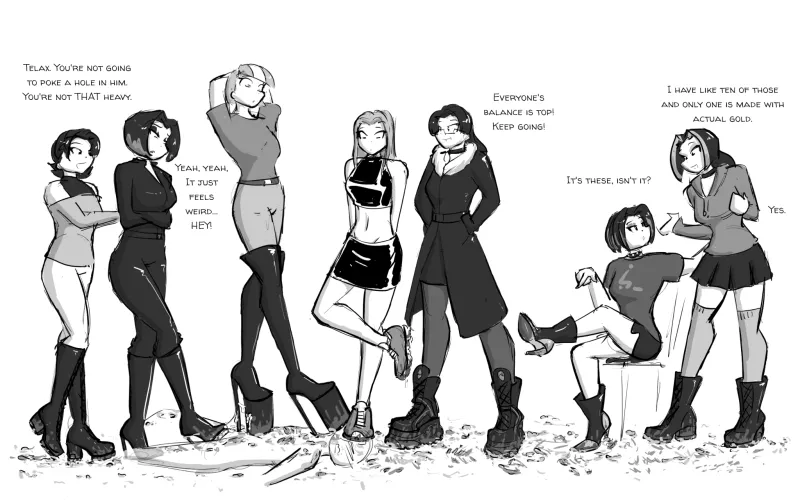 And today we just roll for who wears whose shoes.