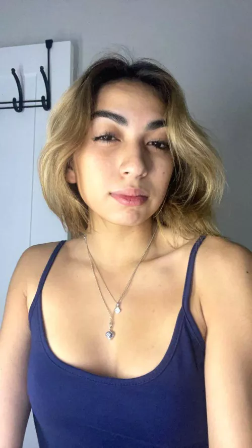 Blonde in blue just waiting for you to notice, what do you think? 😉