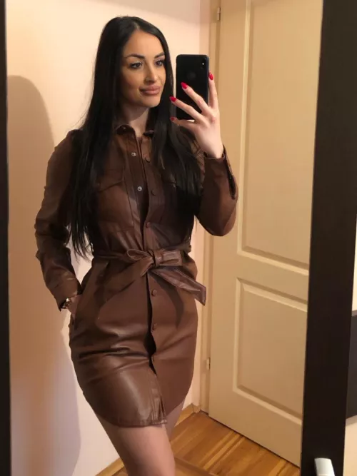 Brown leather
