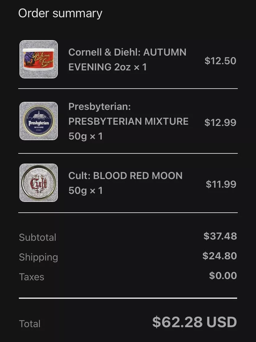 Canadian ordering from 4noggins for the first time