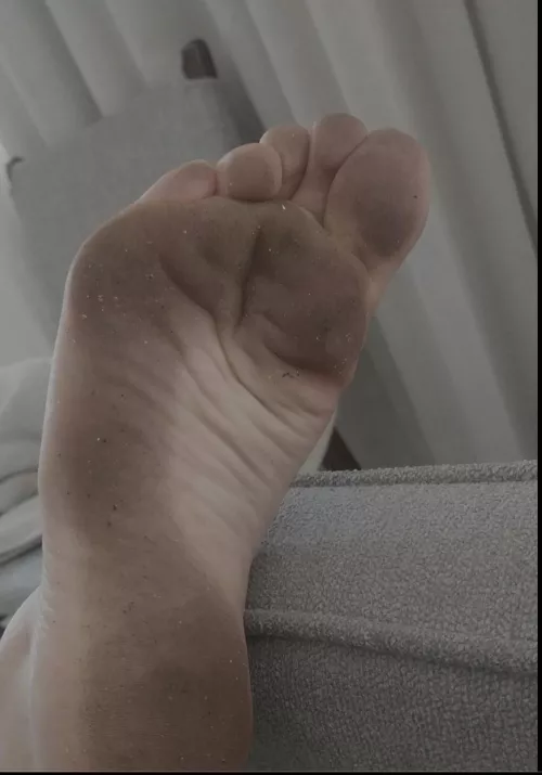 come lick all this filth off my foot