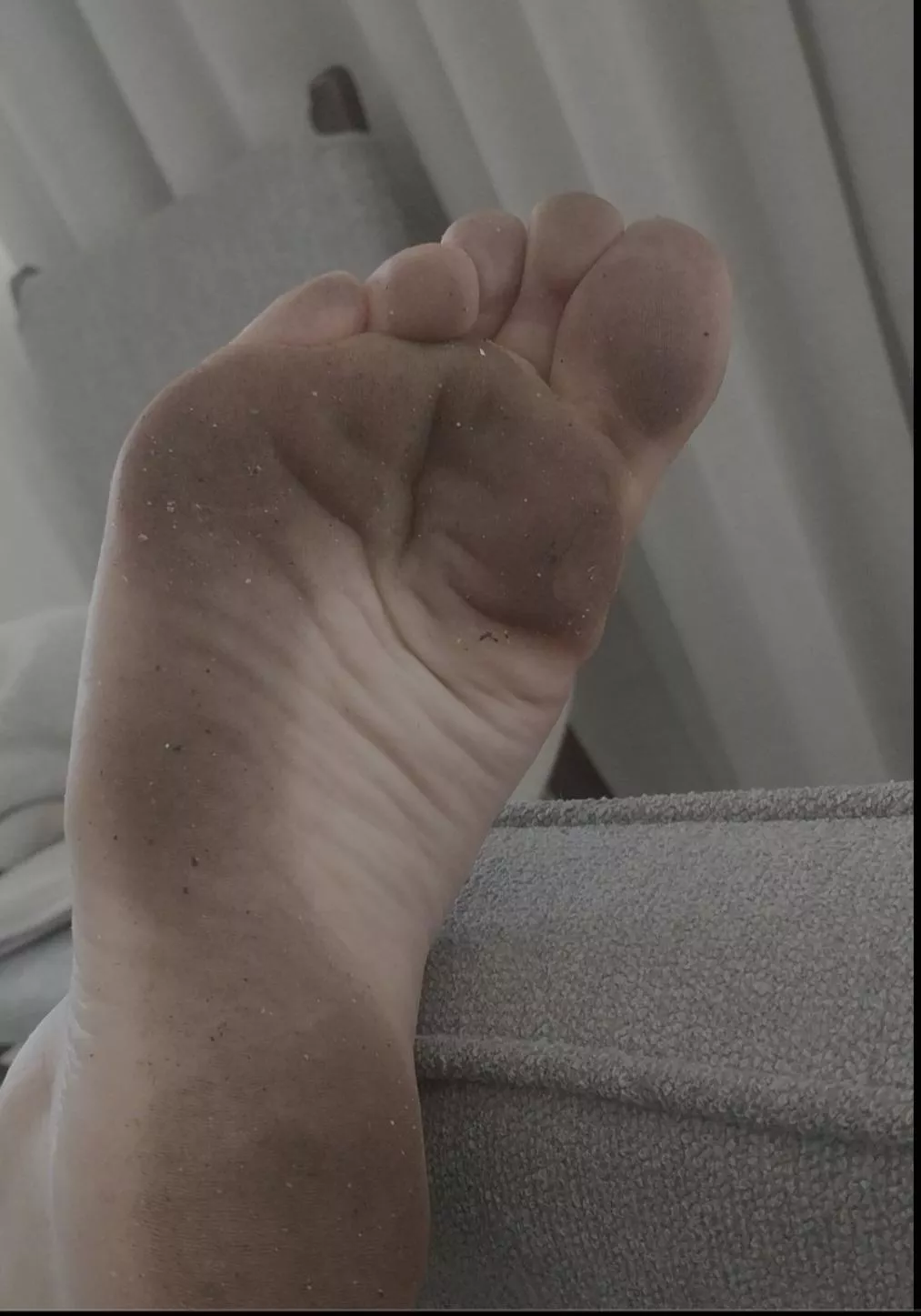 come lick all this filth off my foot