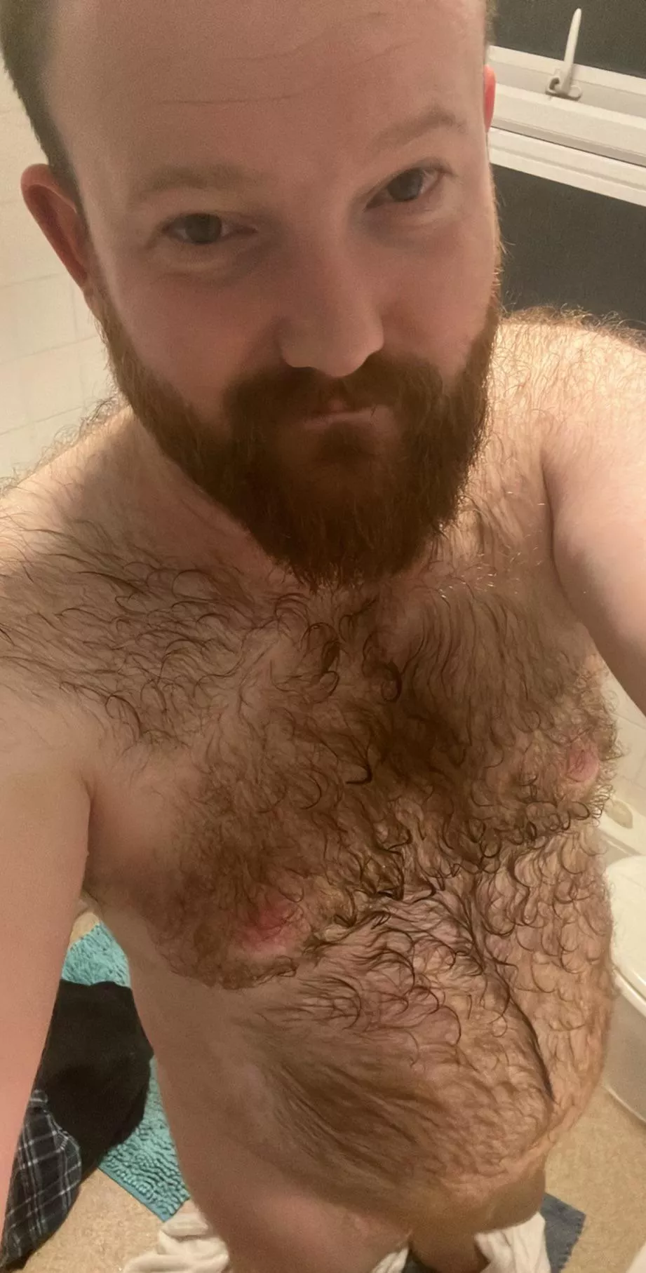 Could use a hand drying off all this fur. 