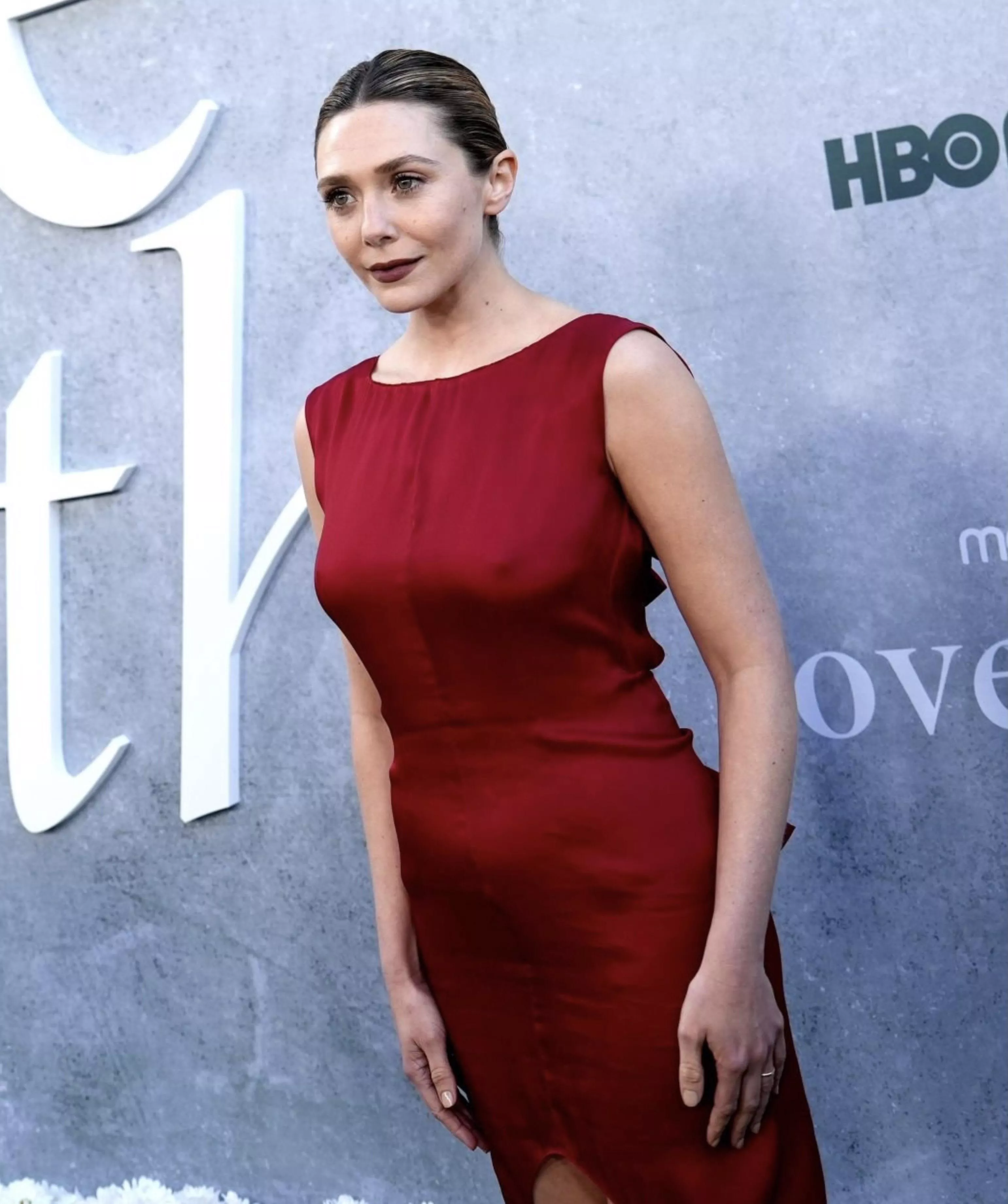 Elizabeth Olsen in red