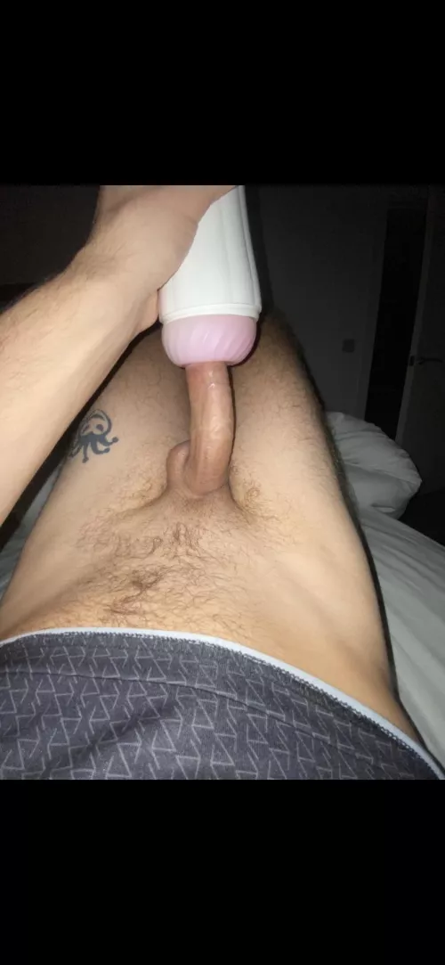 How I look stuffing you with my 8 incher 