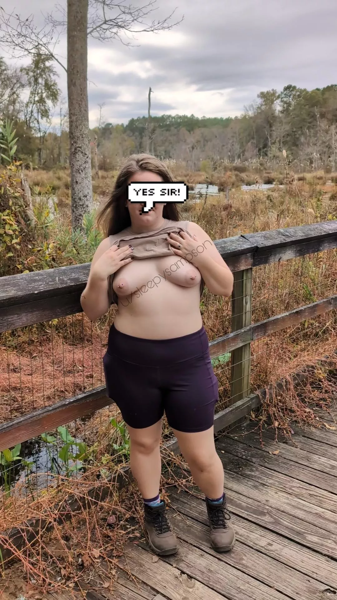 I can't go hiking without showing off for my favorite sub