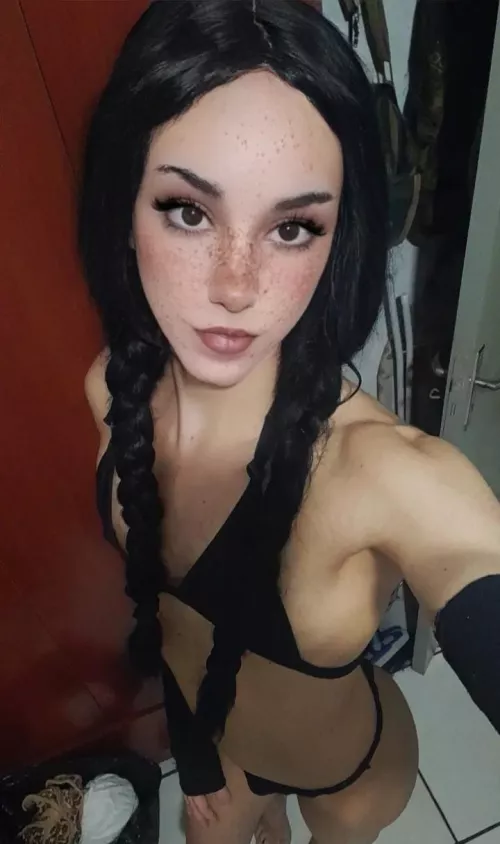 I tried to be Wednesday, but I don't have the clothes for it 😁😋