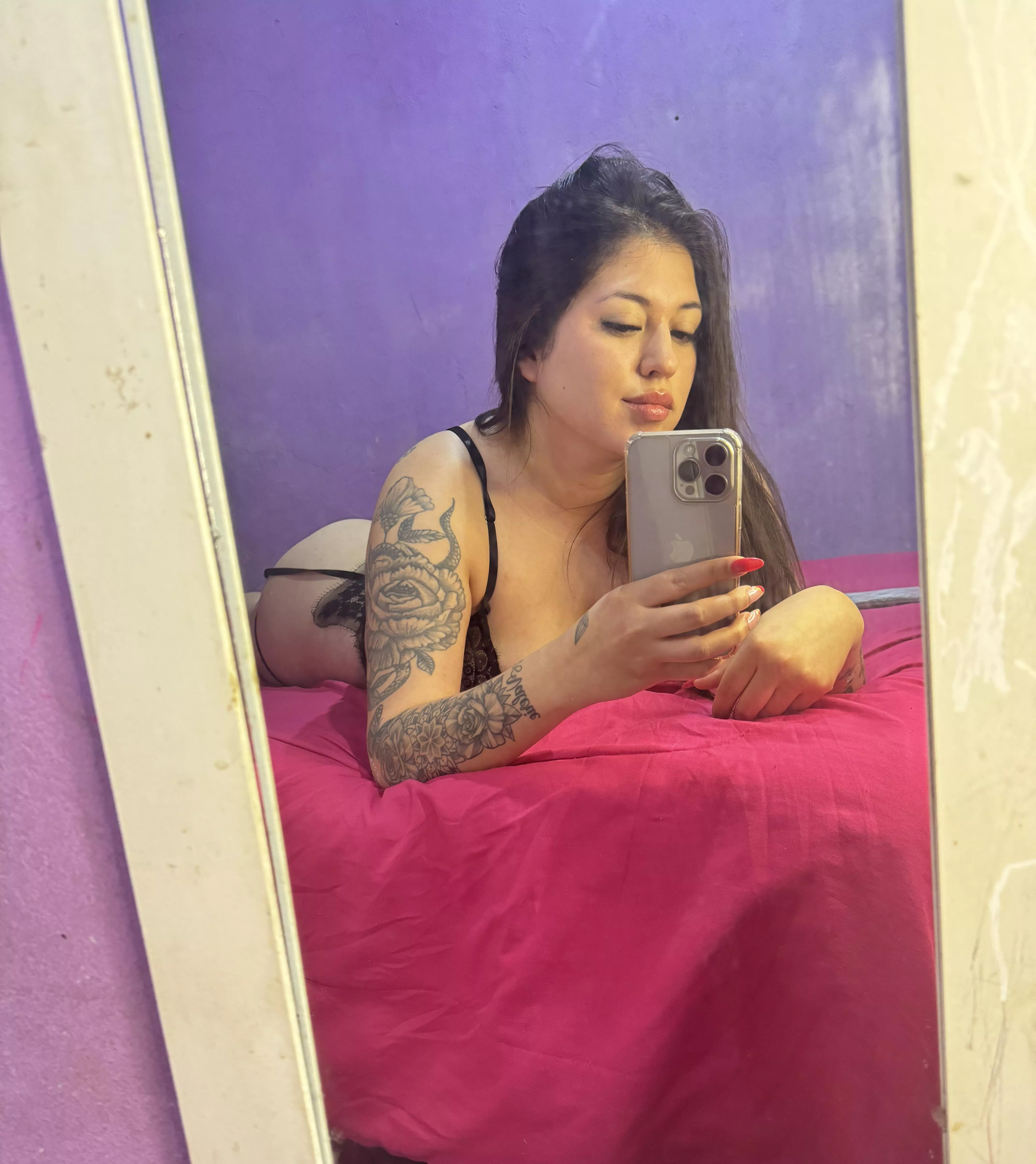 In bed, ready to play