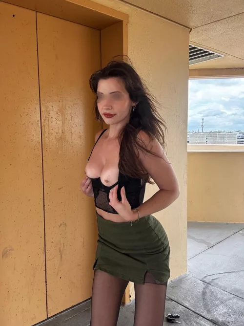 In the public adds some spice to it