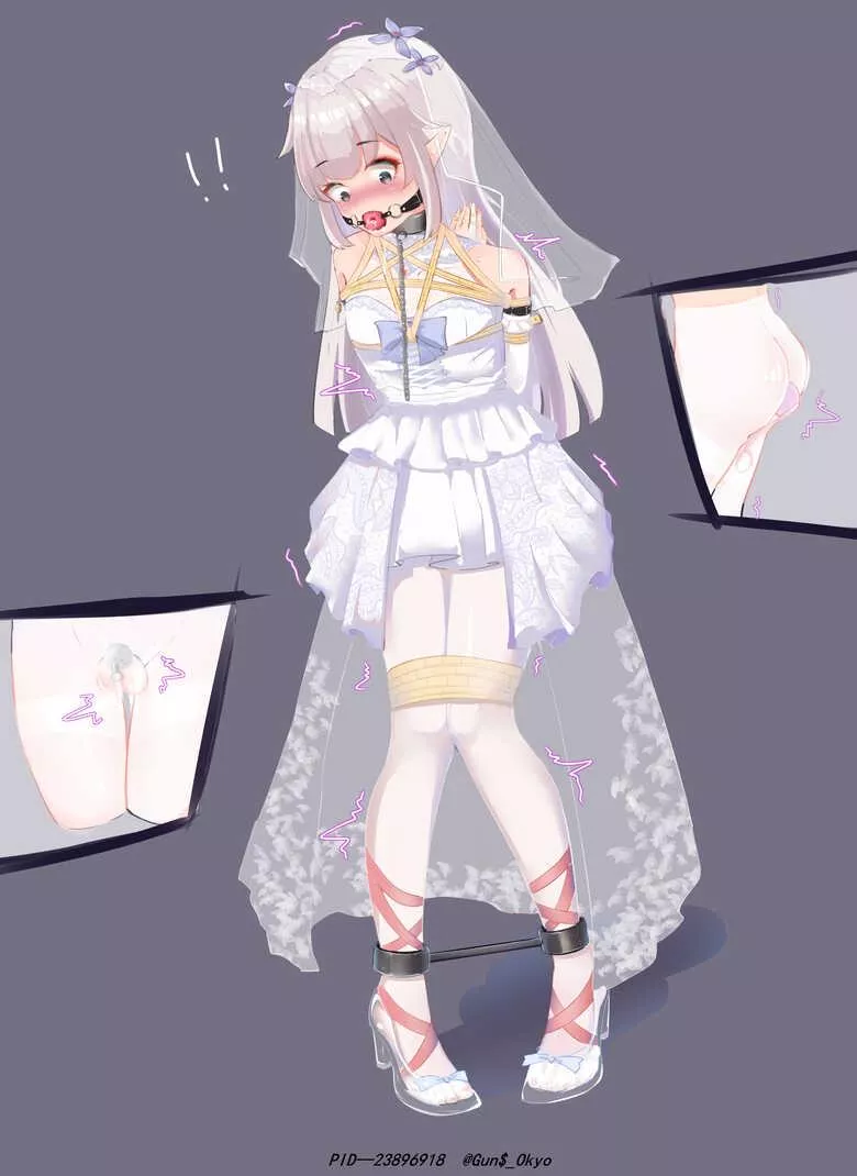 Isn't this a beautiful dress? I think I'll be very hot wearing it all day around :3 (Artist Gun$_Okyo) 