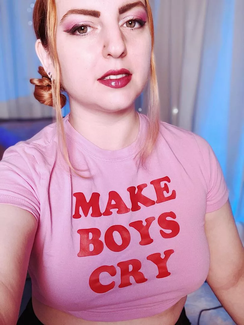 It’s Make Boys Cry Monday - come play 💚