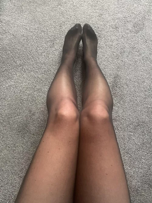 Just my legs in pantyhose 