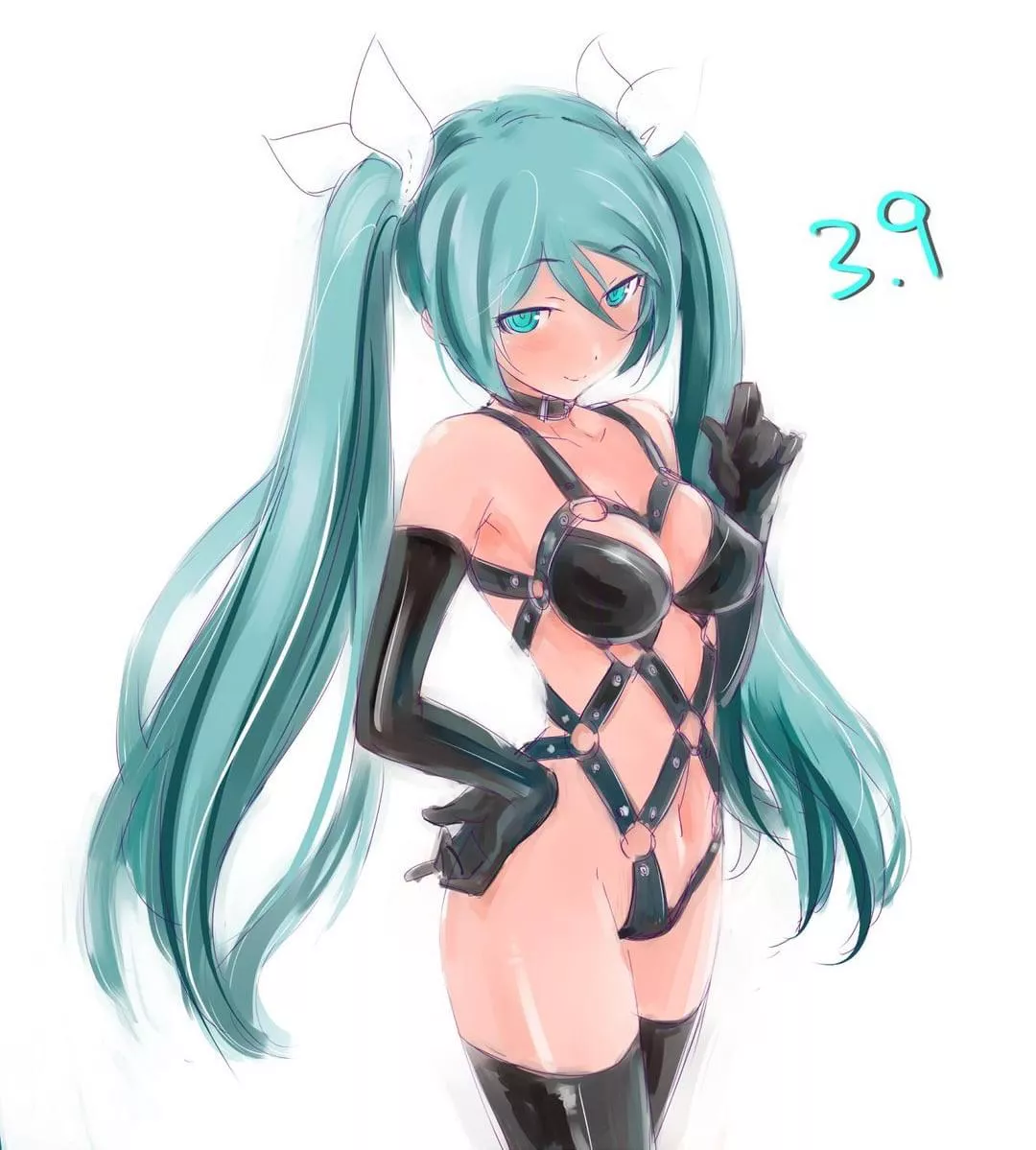 Miku in her birthday suit