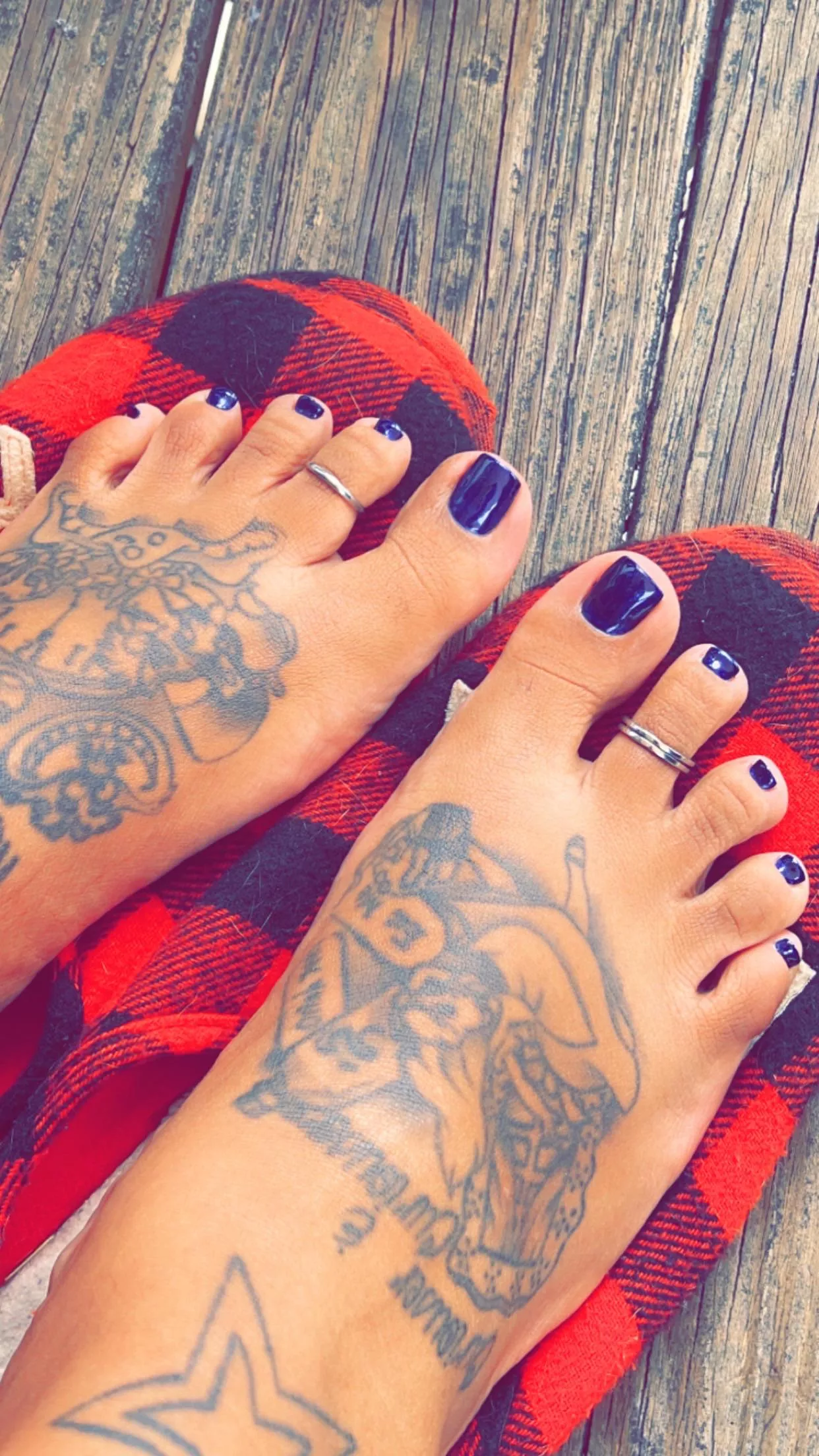 My foot slut takes care of me (OC)