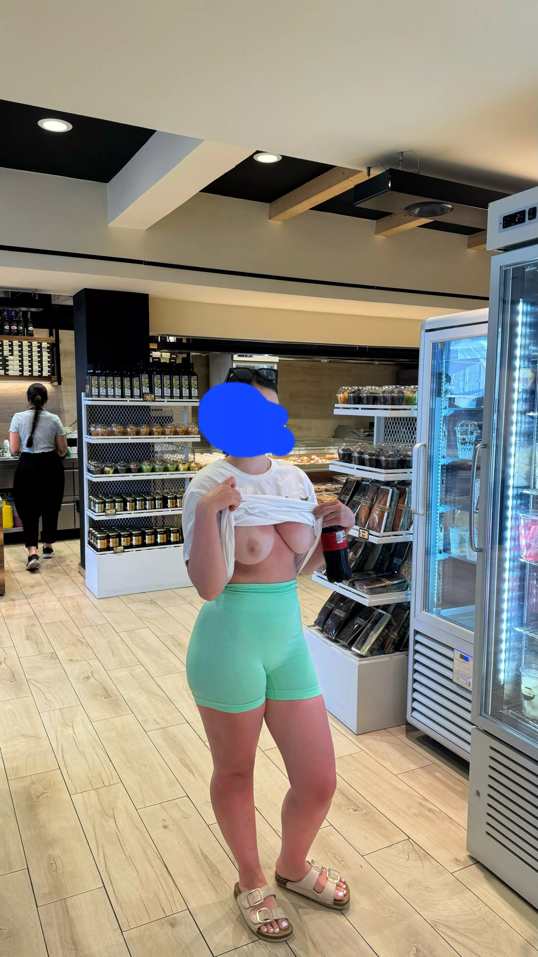 My hot kinky wife knows how to grab the attention in store