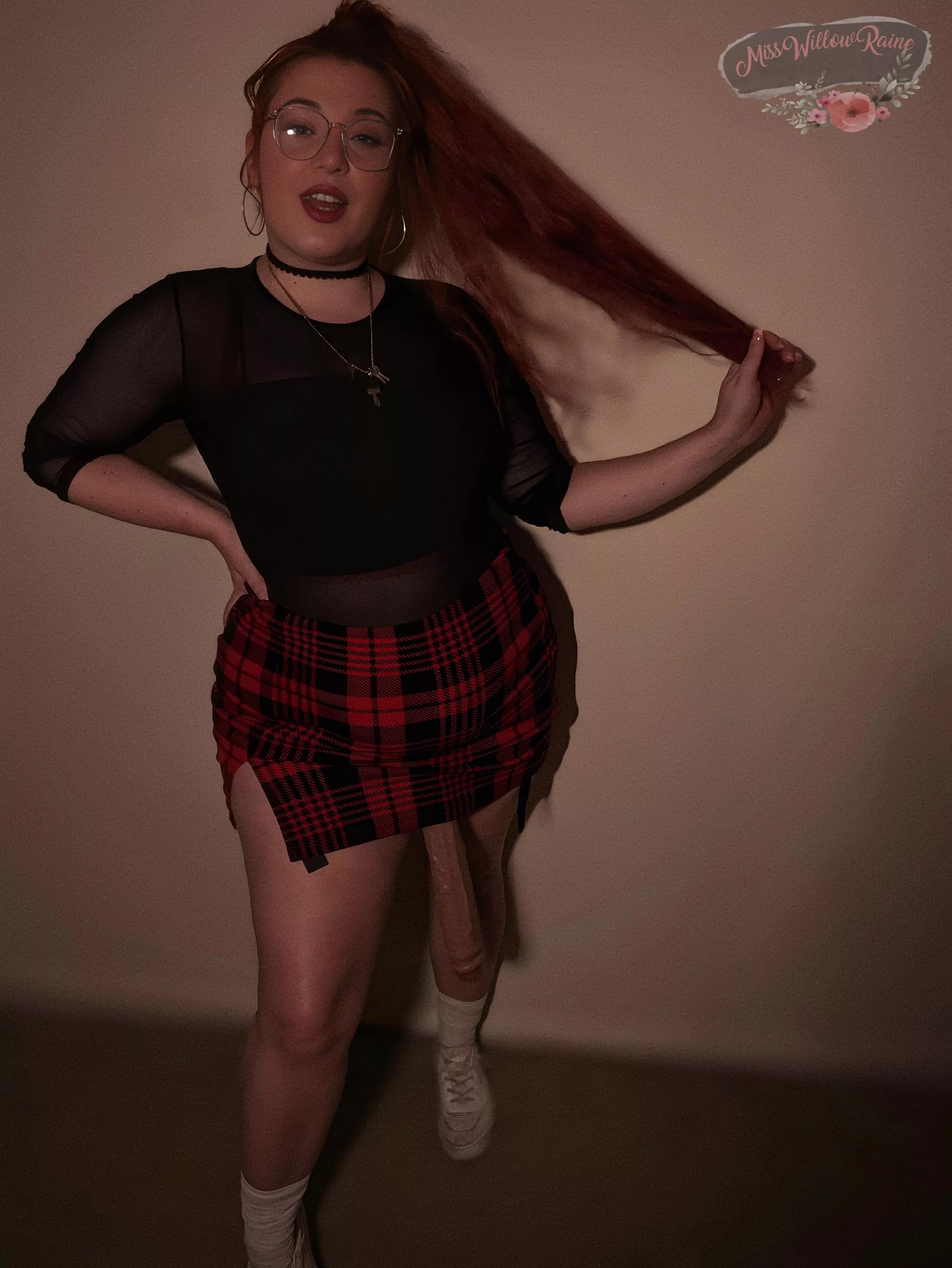 Oh, poor goon, you're so predictable. You think you can resist, but I know the truth. You'll always be so weak for a beautiful woman like me, especially when I'm packing a huge strapon. You can try to deny it, but I can see the desire in your eyes, th