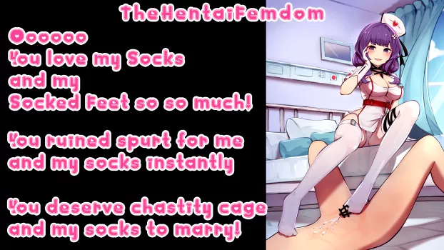 Ooo you love my socks so-so much! Ruined spurt instantly for my socks! Little stupid beta loser!