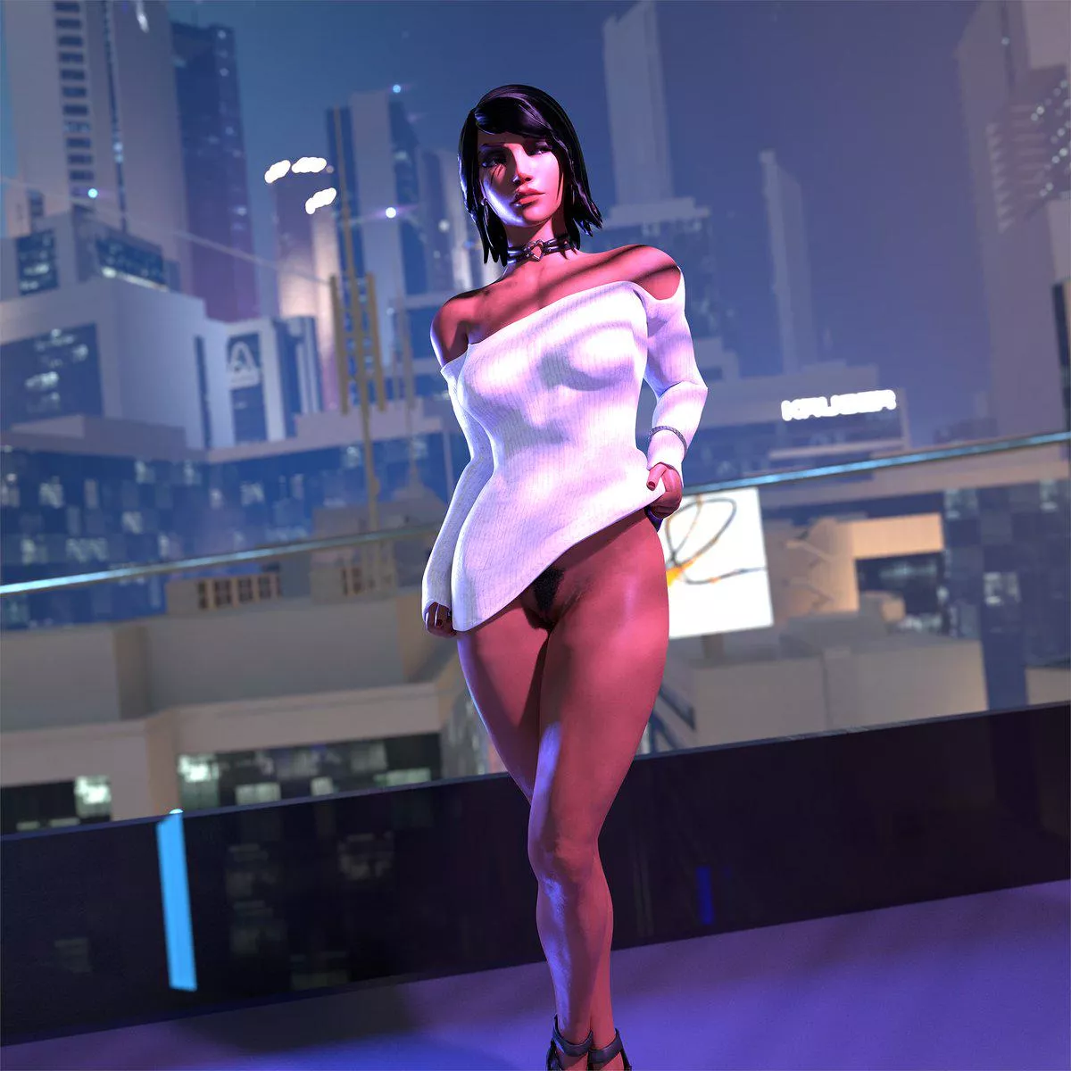 Pharah - a lovely night out (blankpins)