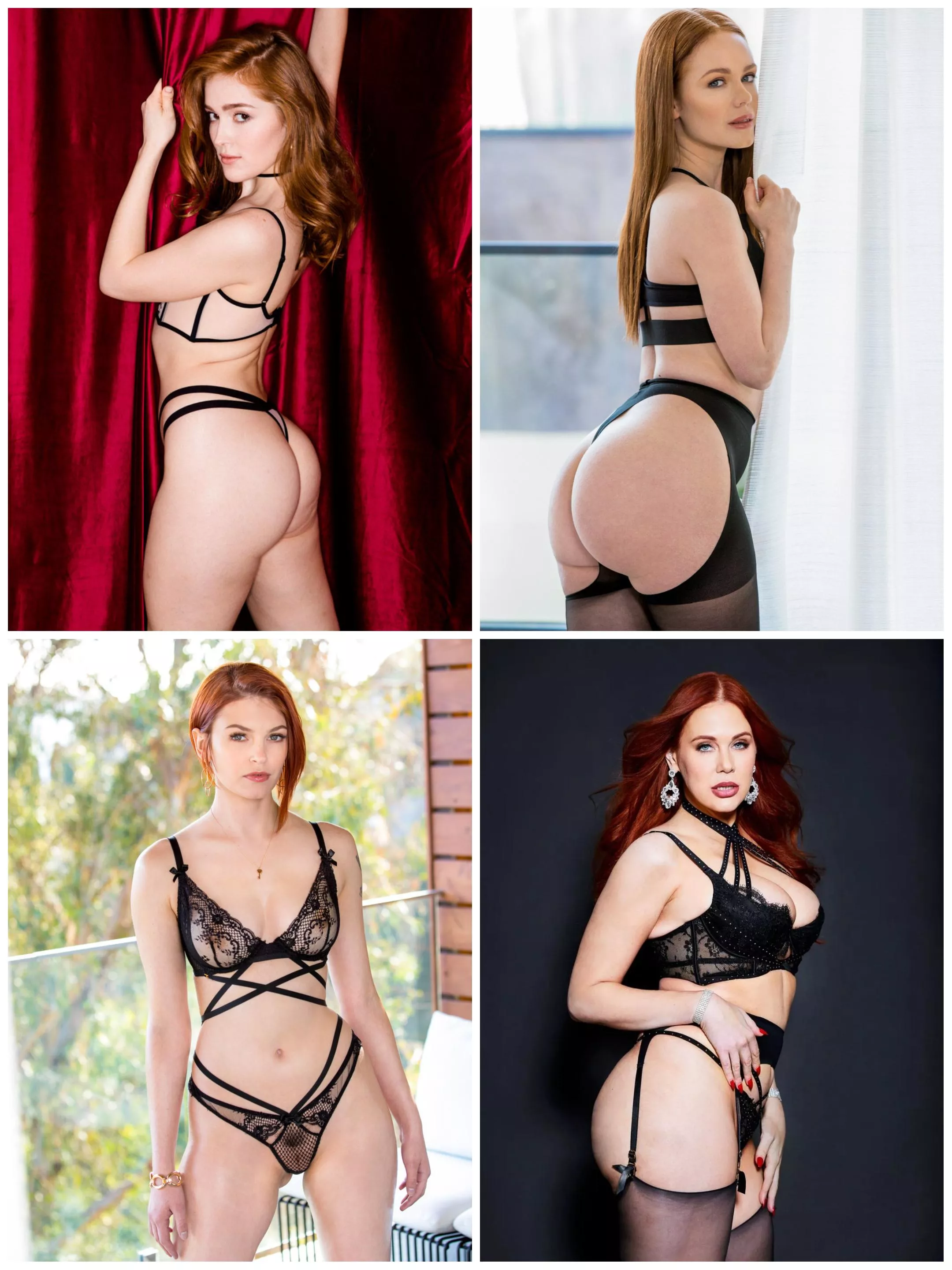 Pick your favorite redhead babe: [Jia Lissa] vs [Ella Hughes] vs [Bree Daniels] vs [Maitland Ward]
