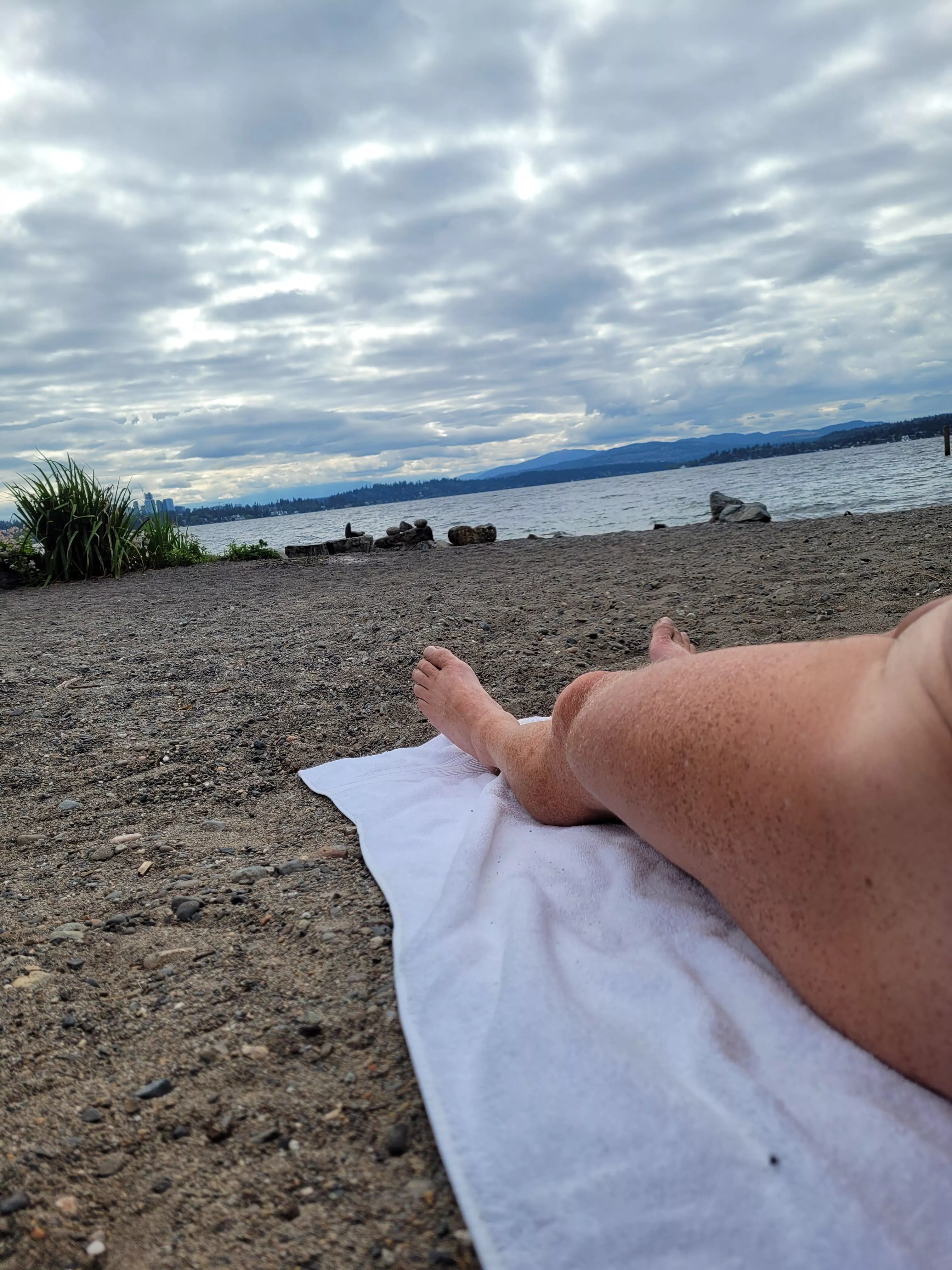 Seattle beach on Lake Washington 