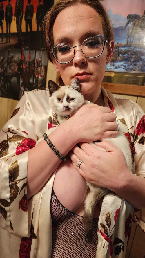 She was being adorable and also ripped my bodysuit lol