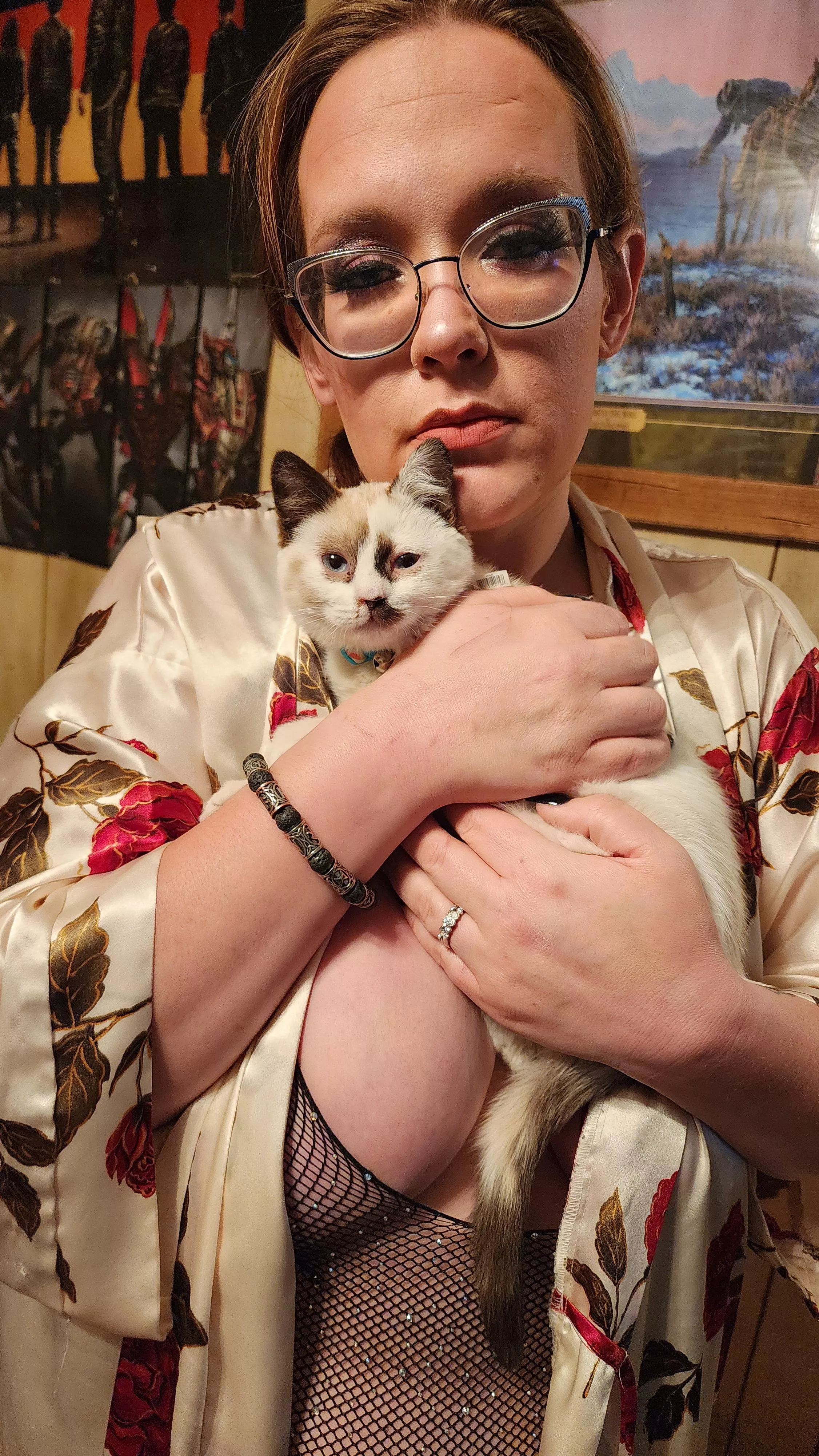 She was being adorable and also ripped my bodysuit lol