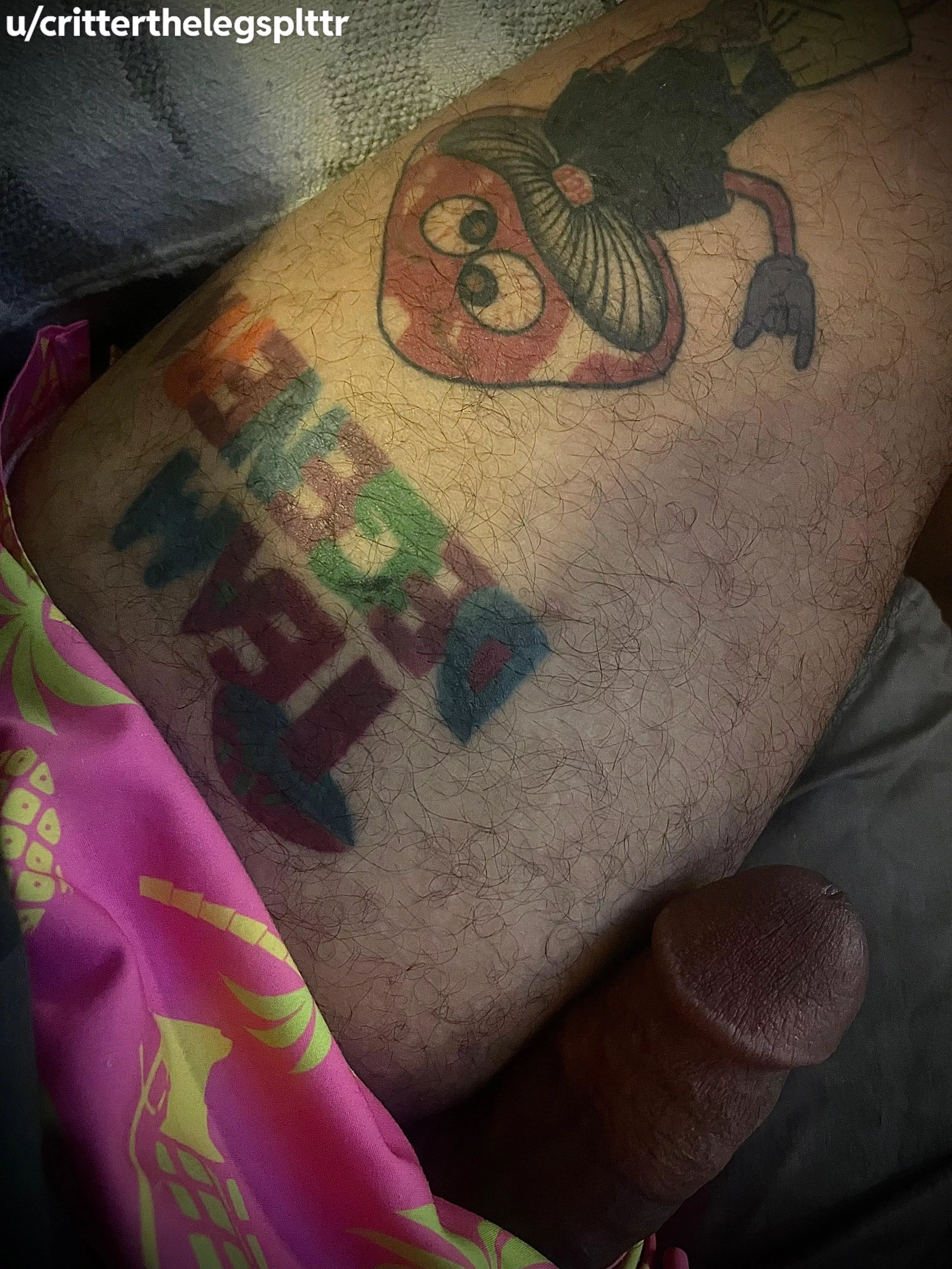 Tatted thighs corrupt lives😈🤙🏾(OC)