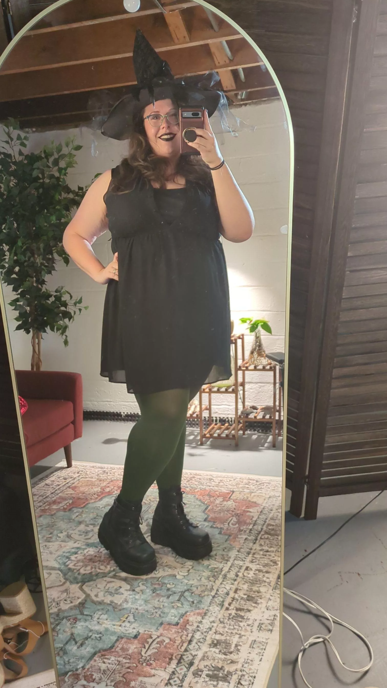 This was my family-friendly Halloween costume. Much tamer than the other one. 😂