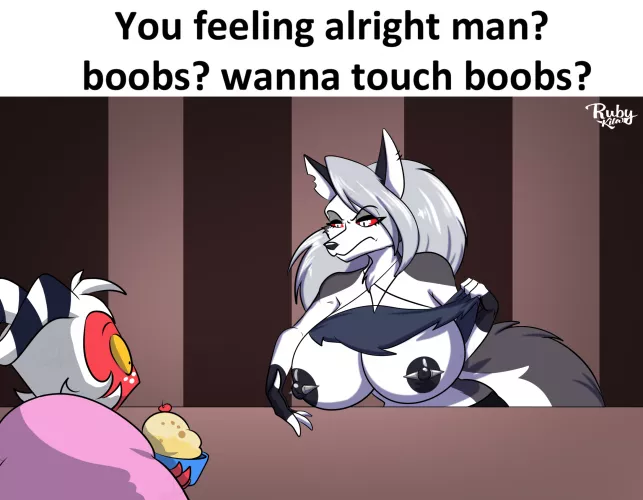 touch grass? no fam i wanna touch hellboobies (rubykila) [MF]