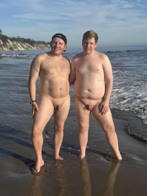We loved being naked on the beach!