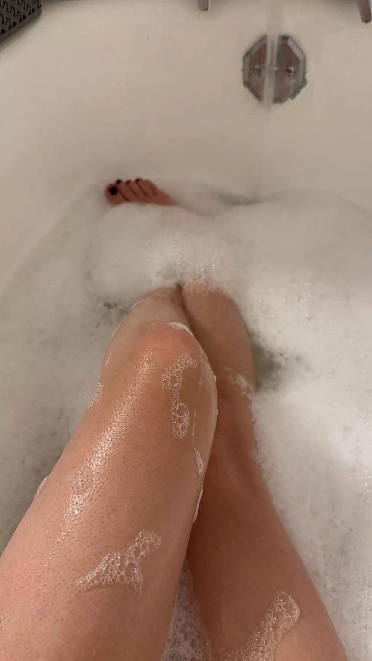 Wet and add bubbles :) 