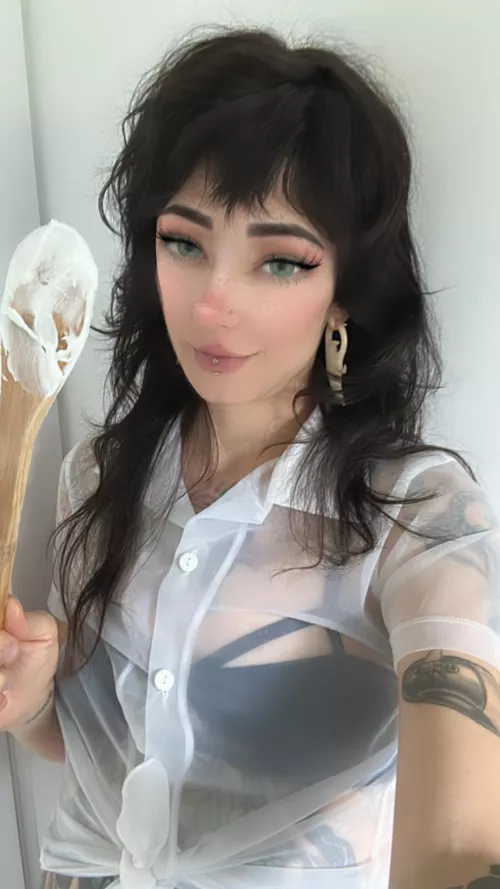 What is on this baby’s spoon?  🤫