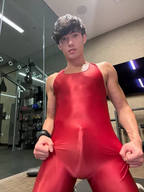 Working hard in the gym