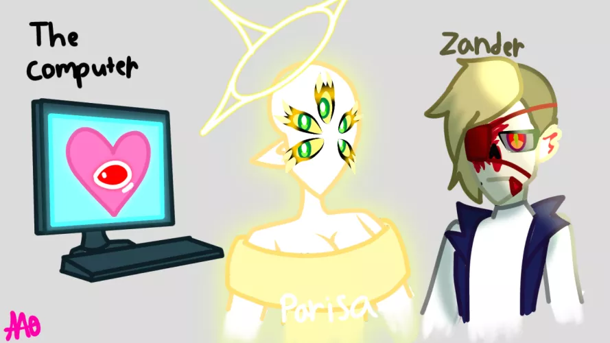 Drew the monster characters from a few of my stories 