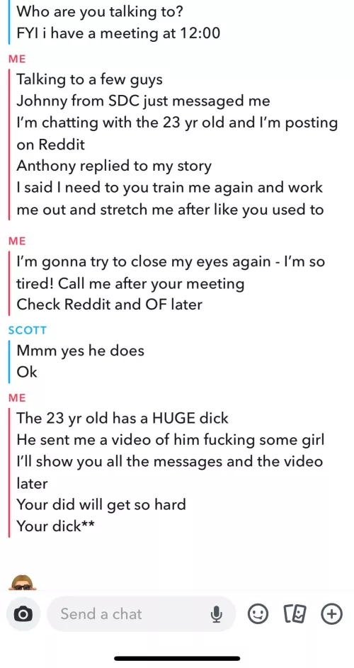 I met two new guys online this week AND I reconnected with my old trainer. My husband is just as excited as I am! 