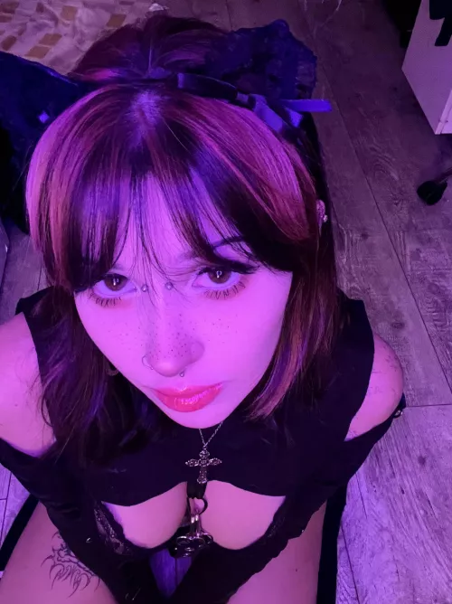 i want to be on my knees in front of u but not to pray... may i? >< 