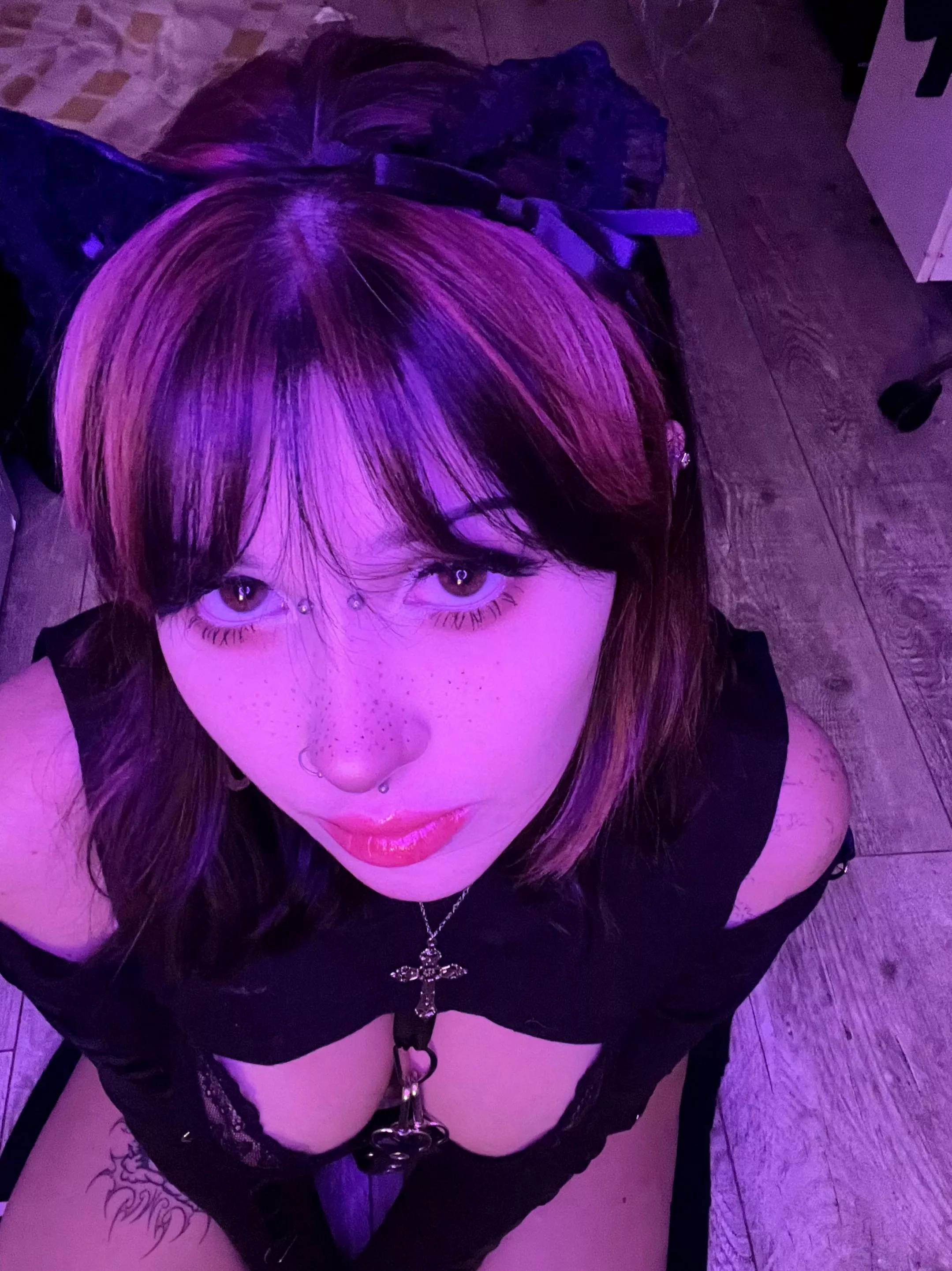 i want to be on my knees in front of u but not to pray... may i? >< 