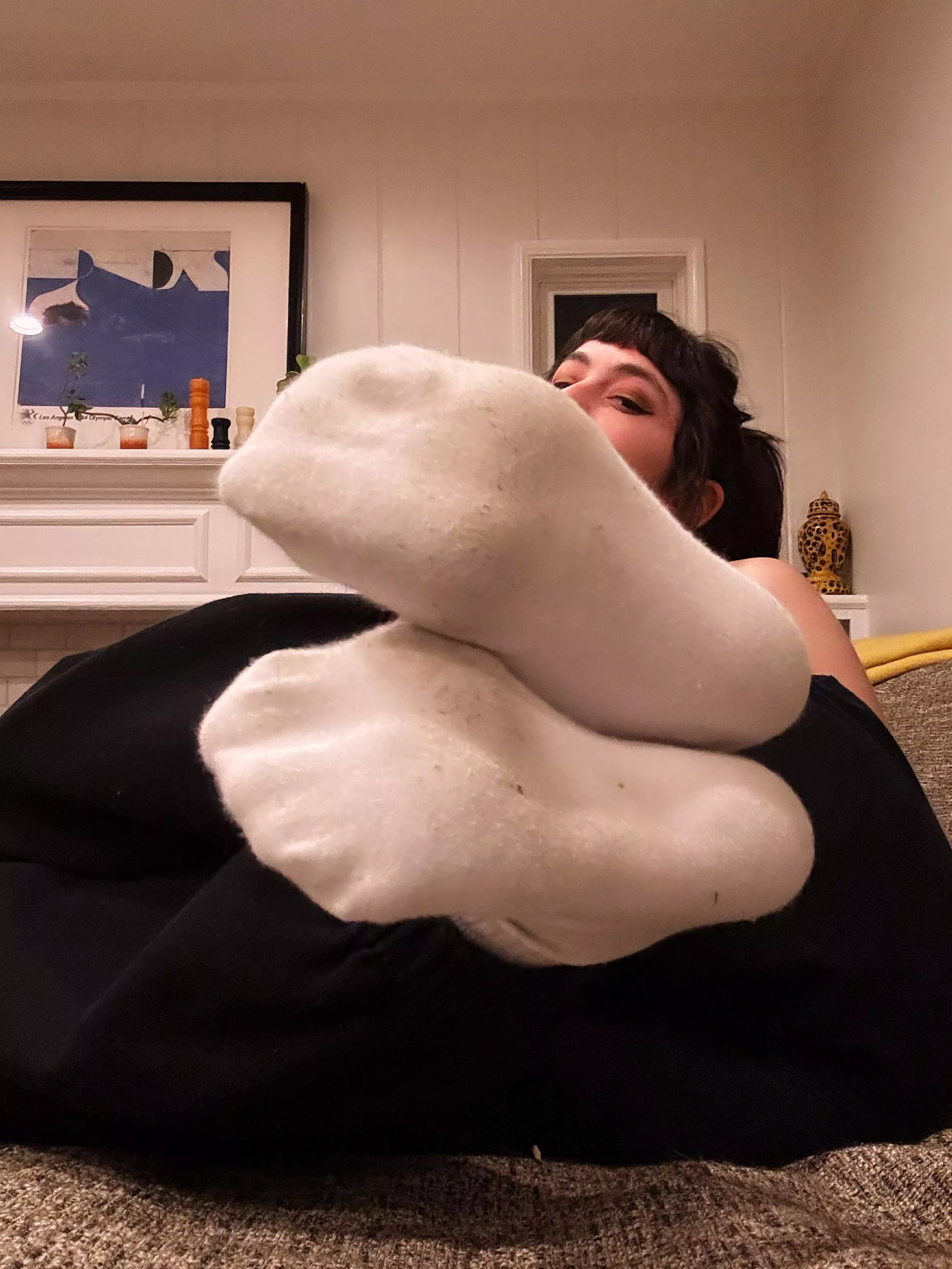 Nothing better than damp, stinky white socks [F]