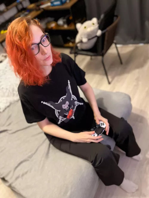 Playing in my new glasses