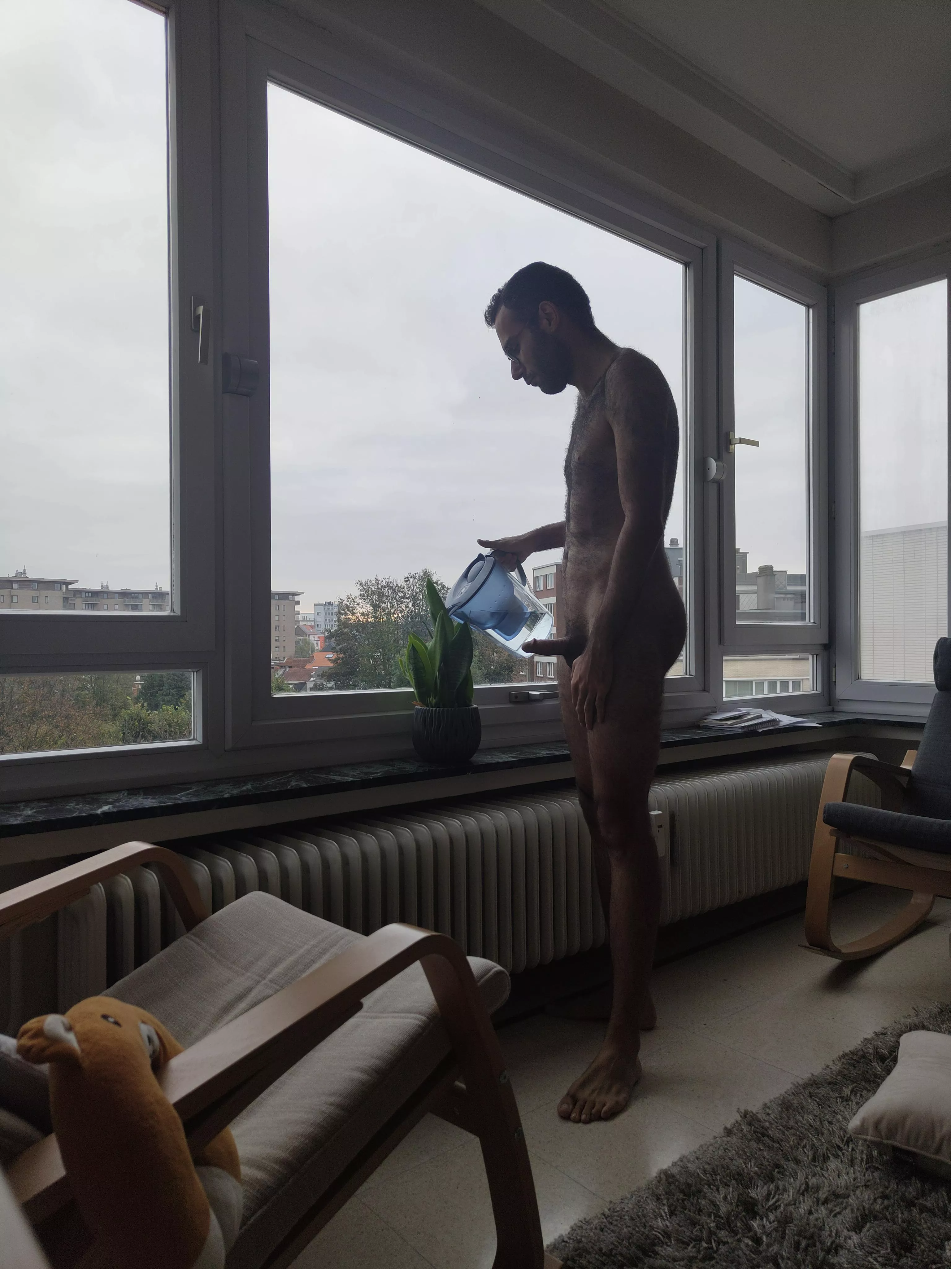 Saturday morning, It's time to water the plants 