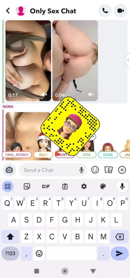 Sending nudes to e'veryone Add one snap Ellianaary for joining gc 