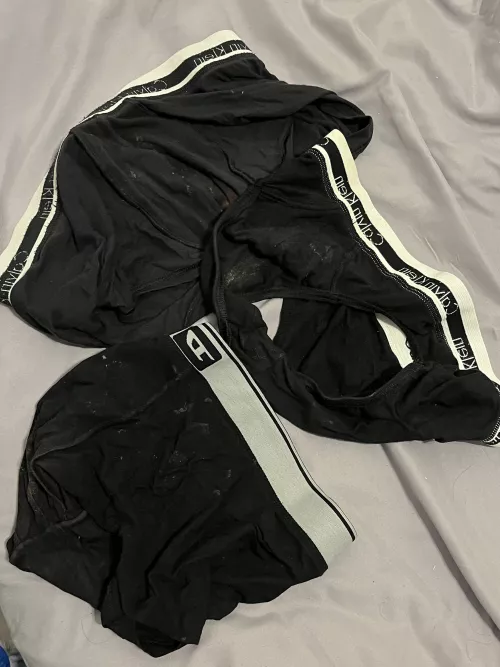 sharing some cumstained briefs before i wash them