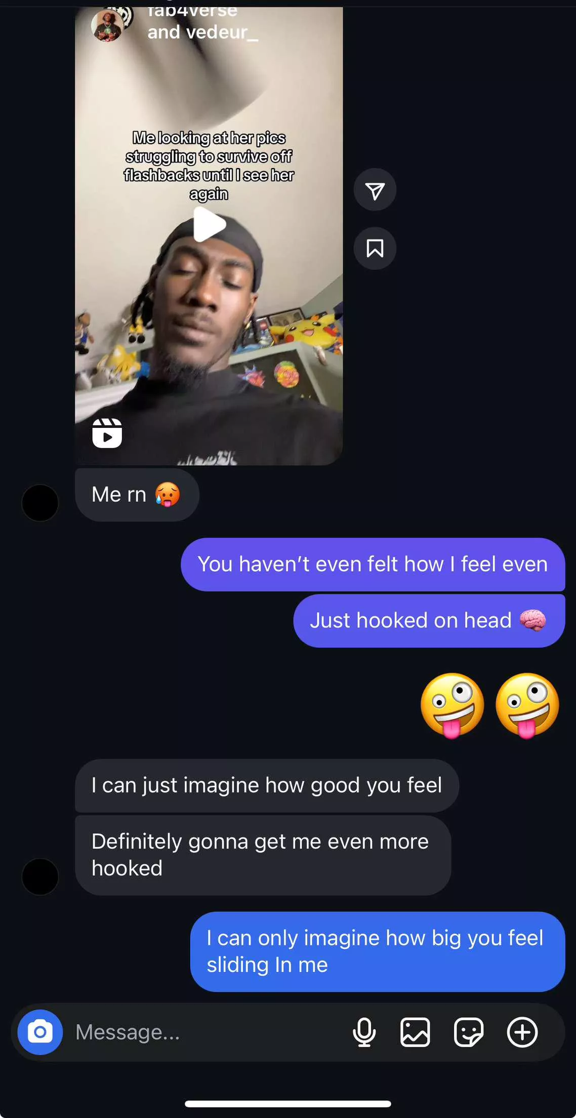 She's finally texting someone else