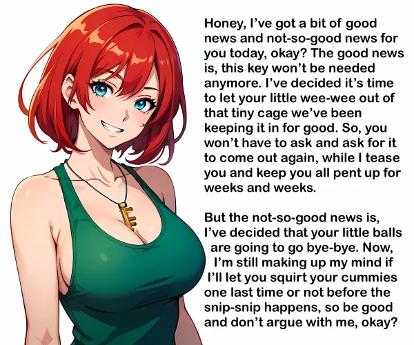 She's got good news and bad news [AI Image]